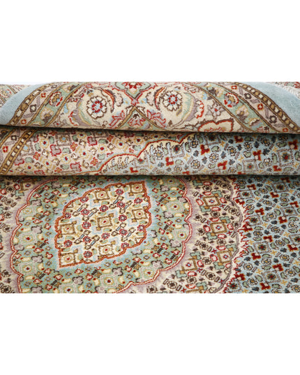 Heritage 6' 1" X 9' 0" Hand Knotted Wool Rug 6' 1" X 9' 0" (185 X 274) / Blue / Wool