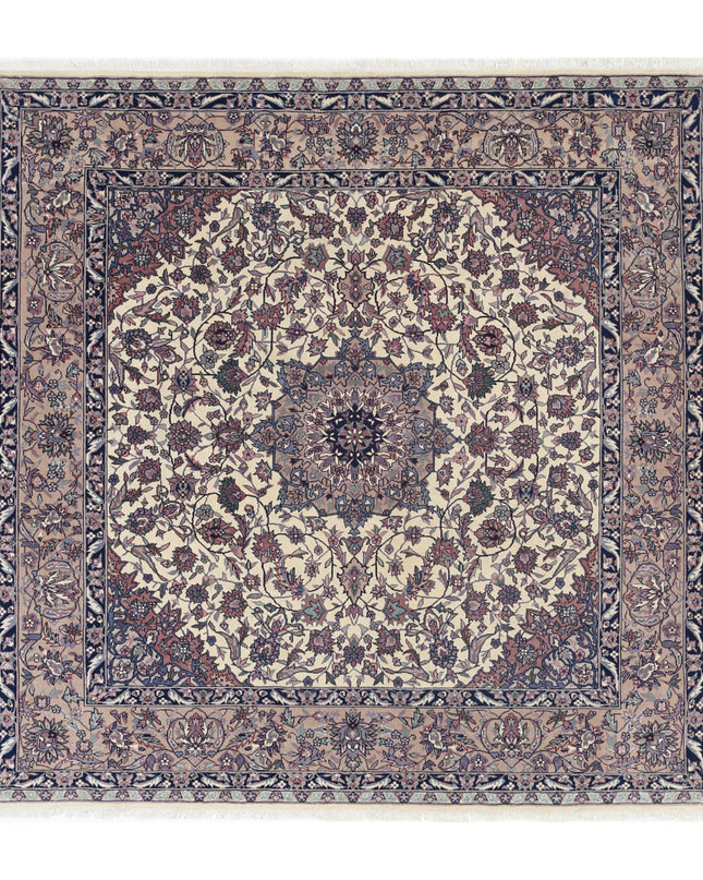 Heritage 5' 9" X 6' 8" Hand Knotted Wool Rug 5' 9" X 6' 8" (175 X 203) / Ivory / Wool