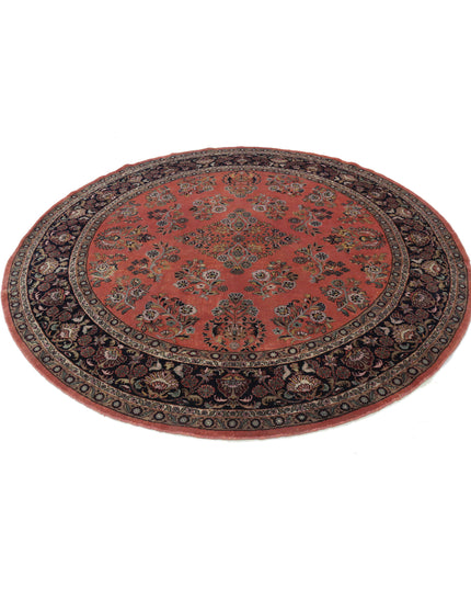 Heritage 7' 8" X 7' 10" Hand Knotted Wool Rug 7' 8" X 7' 10" (234 X 239) / Rust / Wool