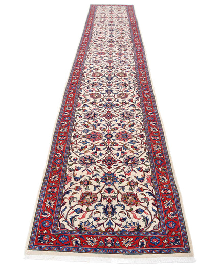 Heritage 2' 10" X 17' 7" Hand Knotted Wool Rug 2' 10" X 17' 7" (86 X 536) / Ivory / Wool