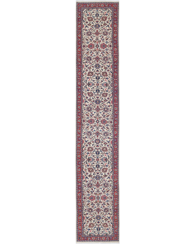 Heritage 2' 10" X 17' 7" Hand Knotted Wool Rug 2' 10" X 17' 7" (86 X 536) / Ivory / Wool