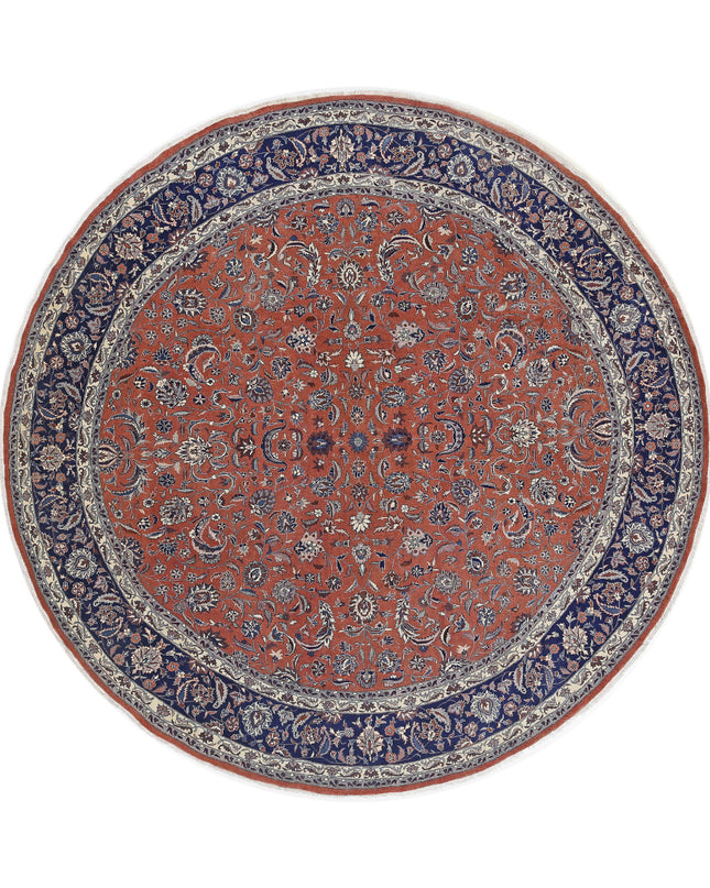 Heritage 9' 1" X 9' 2" Hand Knotted Wool Rug 9' 1" X 9' 2" (277 X 280) / Rust / Wool