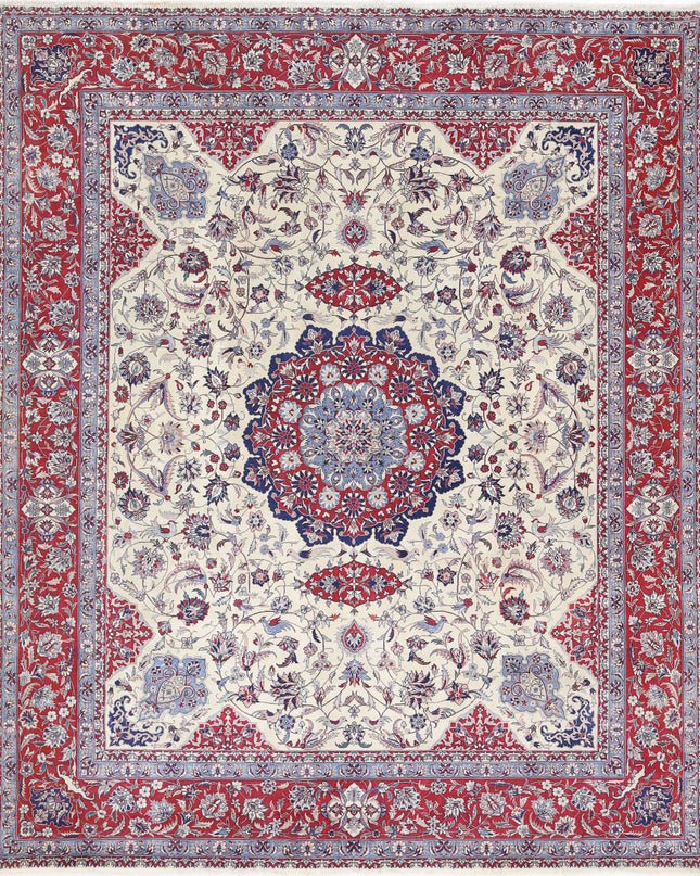 Heritage 8' 4" X 9' 11" Hand Knotted Wool Rug 8' 4" X 9' 11" (254 X 302) / Ivory / Wool