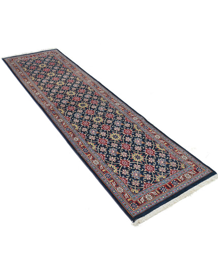 Heritage 2' 5" X 8' 7" Hand Knotted Wool Rug 2' 5" X 8' 7" (74 X 262) / Blue / Wool