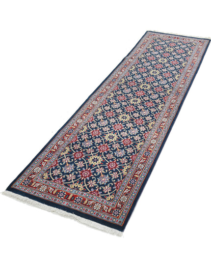 Heritage 2' 5" X 8' 7" Hand Knotted Wool Rug 2' 5" X 8' 7" (74 X 262) / Blue / Wool