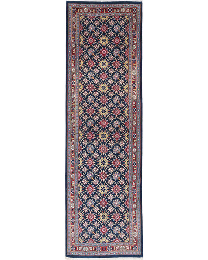 Heritage 2' 5" X 8' 7" Hand Knotted Wool Rug 2' 5" X 8' 7" (74 X 262) / Blue / Wool