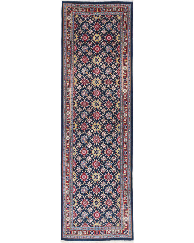 Heritage 2' 5" X 8' 7" Hand Knotted Wool Rug 2' 5" X 8' 7" (74 X 262) / Blue / Wool