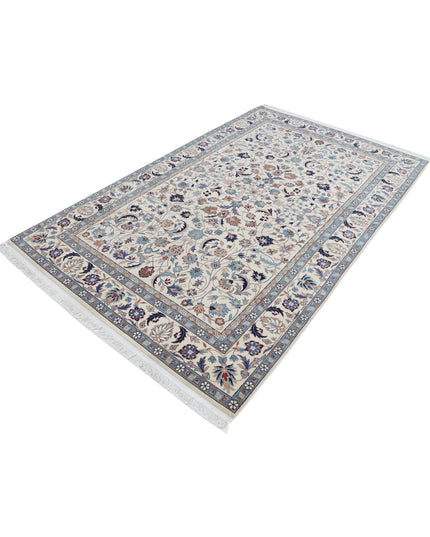 Heritage 5' 0" X 8' 0" Hand Knotted Wool Rug 5' 0" X 8' 0" (152 X 244) / Ivory / Wool