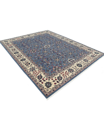 Heritage 8' 1" X 10' 1" Hand Knotted Wool Rug 8' 1" X 10' 1" (246 X 307) / Blue / Wool