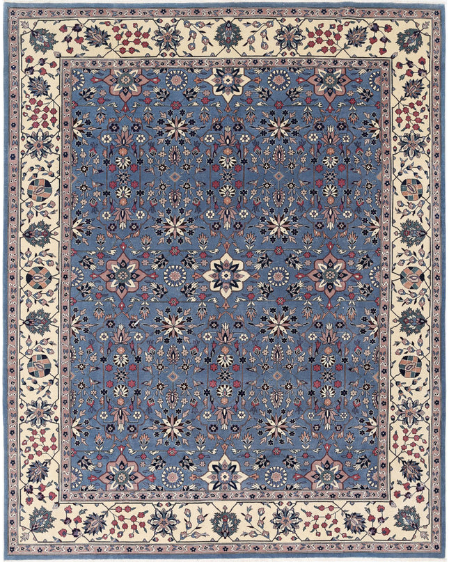 Heritage 8' 1" X 10' 1" Hand Knotted Wool Rug 8' 1" X 10' 1" (246 X 307) / Blue / Wool