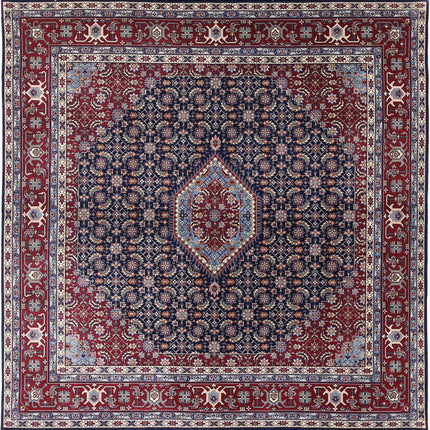 Heritage 6' 5" X 6' 6" Hand Knotted Wool Rug 6' 5" X 6' 6" (196 X 198) / Blue / Wool