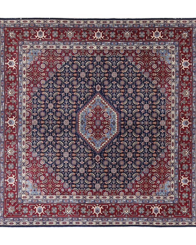 Heritage 6' 5" X 6' 6" Hand Knotted Wool Rug 6' 5" X 6' 6" (196 X 198) / Blue / Wool
