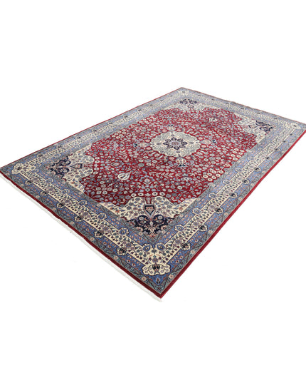 Heritage 6' 0" X 9' 0" Hand Knotted Wool Rug 6' 0" X 9' 0" (183 X 274) / Burgundy / Wool