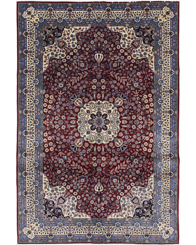 Heritage 6' 0" X 9' 0" Hand Knotted Wool Rug 6' 0" X 9' 0" (183 X 274) / Burgundy / Wool