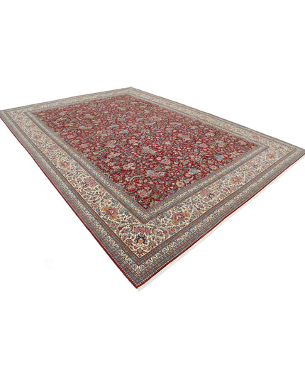 Heritage 10' 1" X 14' 0" Hand Knotted Wool Rug 10' 1" X 14' 0" (307 X 427) / Red / Wool