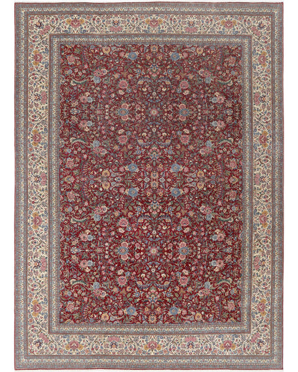 Heritage 10' 1" X 14' 0" Hand Knotted Wool Rug 10' 1" X 14' 0" (307 X 427) / Red / Wool
