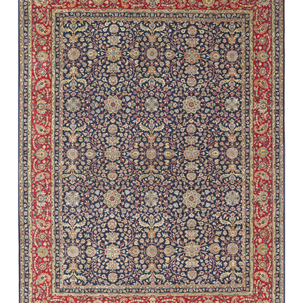 Heritage 8' 9" X 11' 11" Hand Knotted Wool Rug 8' 9" X 11' 11" (267 X 363) / Blue / Wool