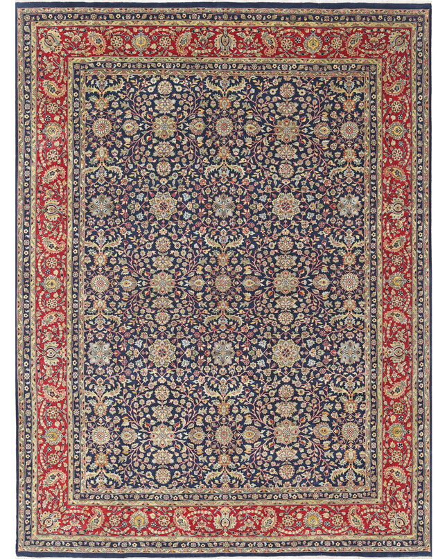 Heritage 8' 9" X 11' 11" Hand Knotted Wool Rug 8' 9" X 11' 11" (267 X 363) / Blue / Wool