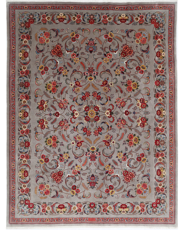 Heritage 8' 6" X 11' 3" Hand Knotted Wool Rug 8' 6" X 11' 3" (259 X 343) / Grey / Wool