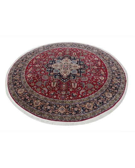 Heritage 8' 0" X 8' 3" Hand Knotted Wool Rug 8' 0" X 8' 3" (244 X 251) / Pink / Wool