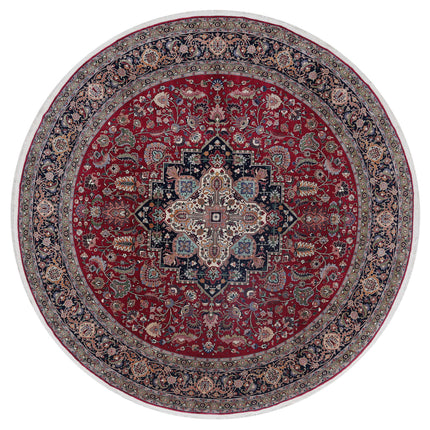 Heritage 8' 0" X 8' 3" Hand Knotted Wool Rug 8' 0" X 8' 3" (244 X 251) / Pink / Wool