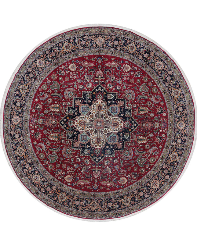 Heritage 8' 0" X 8' 3" Hand Knotted Wool Rug 8' 0" X 8' 3" (244 X 251) / Pink / Wool