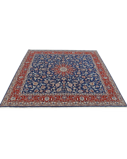 Heritage 6' 6" X 6' 8" Hand Knotted Wool Rug 6' 6" X 6' 8" (198 X 203) / Blue / Wool