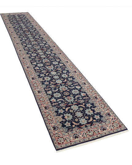 Heritage 2' 6" X 13' 8" Hand Knotted Wool Rug 2' 6" X 13' 8" (76 X 417) / Blue / Wool