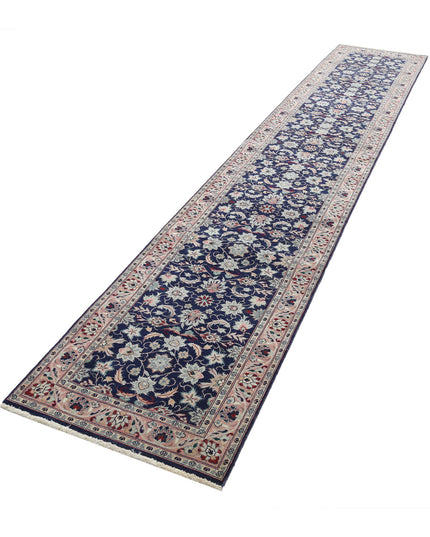Heritage 2' 6" X 13' 8" Hand Knotted Wool Rug 2' 6" X 13' 8" (76 X 417) / Blue / Wool