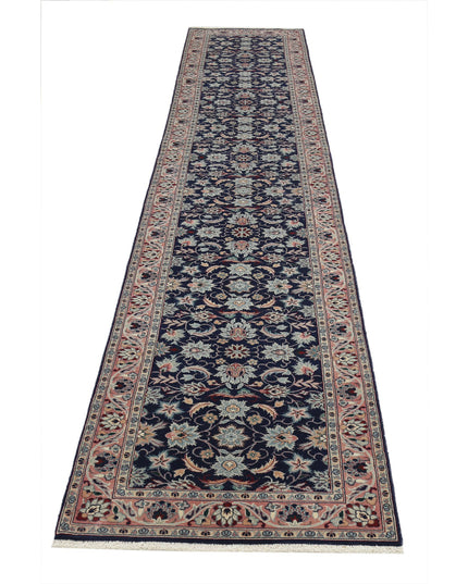 Heritage 2' 6" X 13' 8" Hand Knotted Wool Rug 2' 6" X 13' 8" (76 X 417) / Blue / Wool