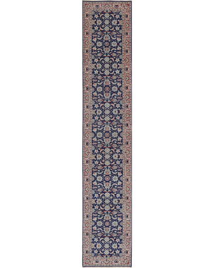 Heritage 2' 6" X 13' 8" Hand Knotted Wool Rug 2' 6" X 13' 8" (76 X 417) / Blue / Wool