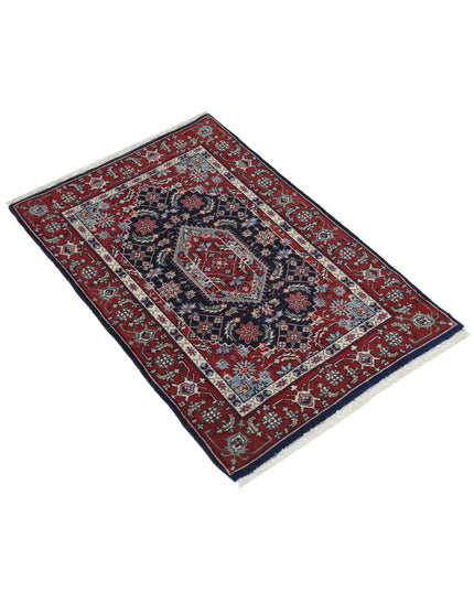 Heritage 2' 0" X 3' 0" Hand Knotted Wool Rug 2' 0" X 3' 0" (61 X 91) / Blue / Wool