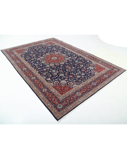 Heritage 6' 8" X 9' 10" Hand Knotted Wool Rug 6' 8" X 9' 10" (203 X 300) / Blue / Wool