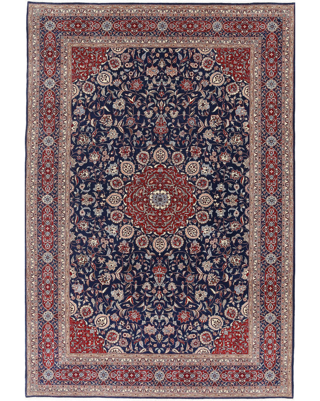 Heritage 6' 8" X 9' 10" Hand Knotted Wool Rug 6' 8" X 9' 10" (203 X 300) / Blue / Wool