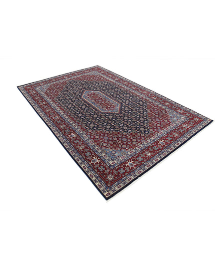 Heritage 6' 0" X 9' 0" Hand Knotted Wool Rug 6' 0" X 9' 0" (183 X 274) / Blue / Wool
