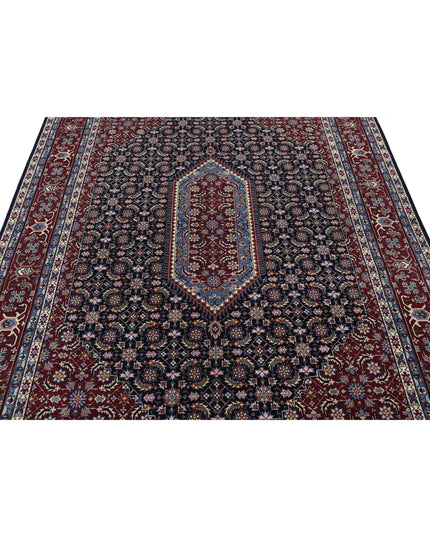Heritage 6' 0" X 9' 0" Hand Knotted Wool Rug 6' 0" X 9' 0" (183 X 274) / Blue / Wool