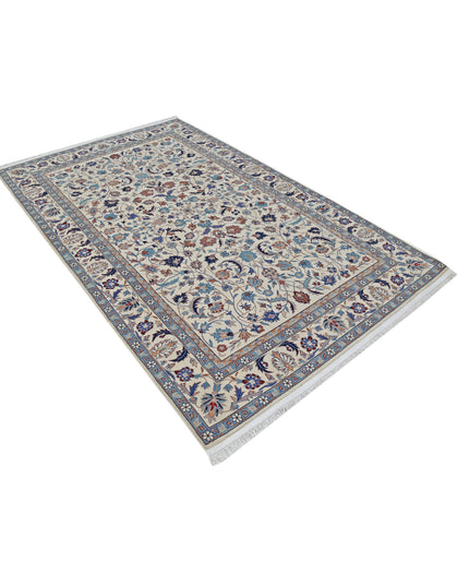 Heritage 5' 0" X 8' 0" Hand Knotted Wool Rug 5' 0" X 8' 0" (152 X 244) / Ivory / Wool