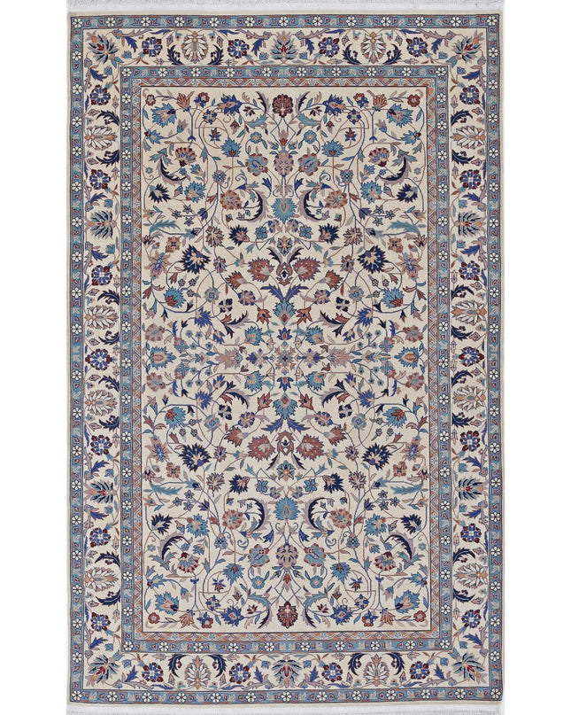 Heritage 5' 0" X 8' 0" Hand Knotted Wool Rug 5' 0" X 8' 0" (152 X 244) / Ivory / Wool