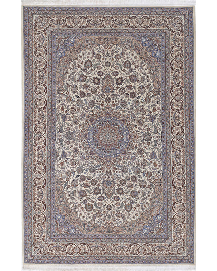 Heritage 5' 11" X 9' 0" Hand Knotted Wool Rug 5' 11" X 9' 0" (180 X 274) / Ivory / Wool