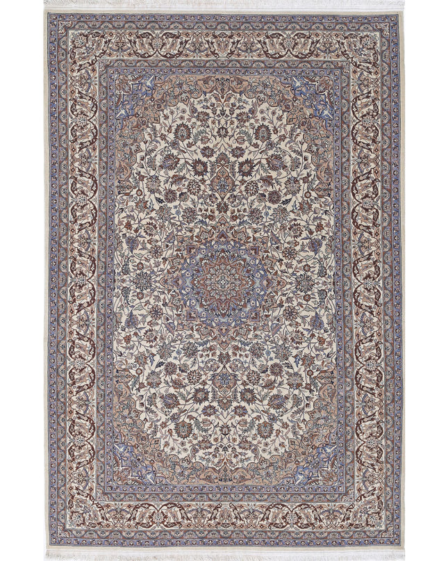 Heritage 5' 11" X 9' 0" Hand Knotted Wool Rug 5' 11" X 9' 0" (180 X 274) / Ivory / Wool