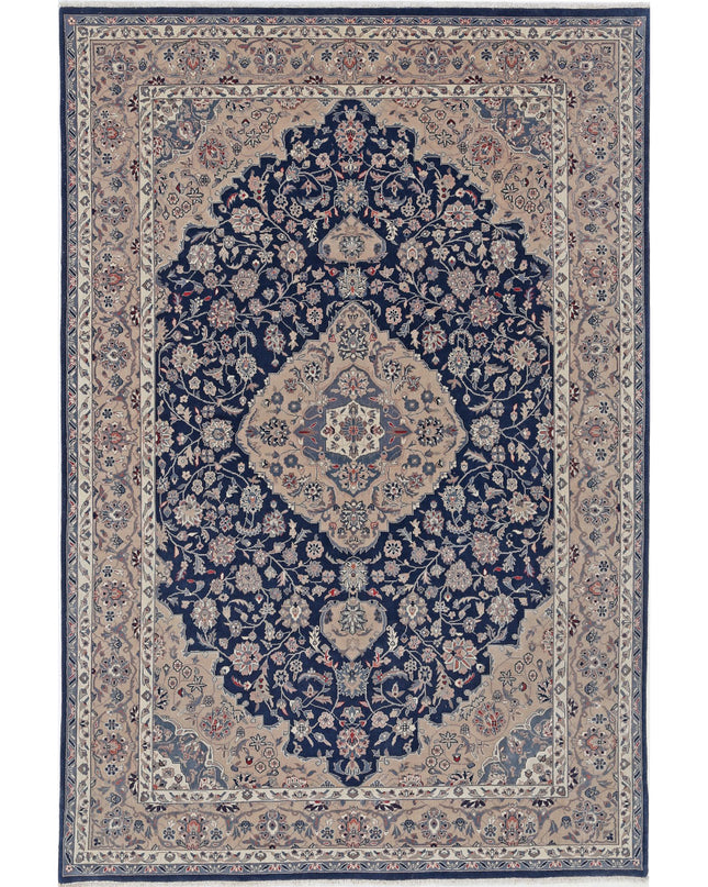 Heritage 5' 11" X 8' 10" Hand Knotted Wool Rug 5' 11" X 8' 10" (180 X 269) / Blue / Wool