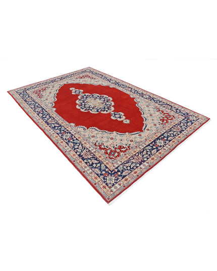Heritage 6' 0" X 8' 11" Hand Knotted Wool Rug 6' 0" X 8' 11" (183 X 272) / Red / Wool