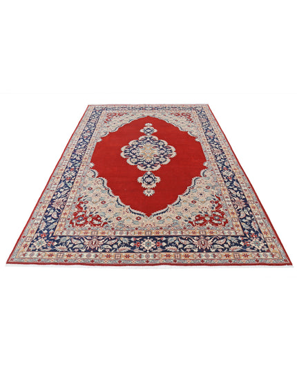 Heritage 6' 0" X 8' 11" Hand Knotted Wool Rug 6' 0" X 8' 11" (183 X 272) / Red / Wool