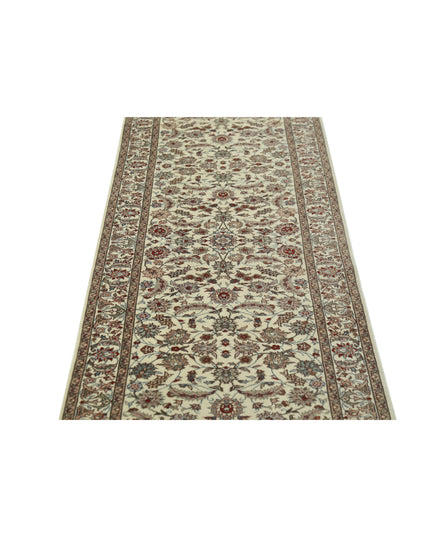Heritage 2' 6" X 11' 11" Hand Knotted Wool Rug 2' 6" X 11' 11" (76 X 363) / Ivory / Wool