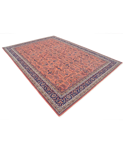 Heritage 8' 3" X 11' 5" Hand Knotted Wool Rug 8' 3" X 11' 5" (251 X 348) / Pink / Wool