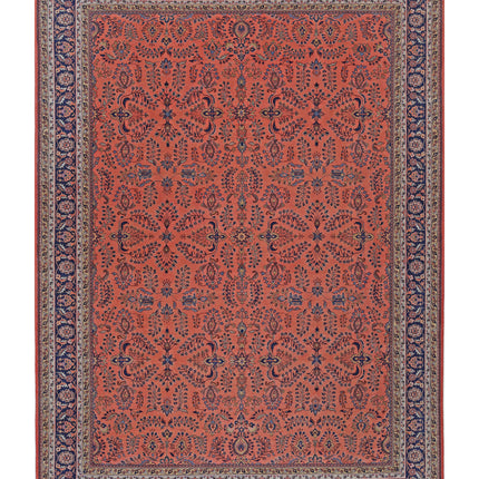 Heritage 8' 3" X 11' 5" Hand Knotted Wool Rug 8' 3" X 11' 5" (251 X 348) / Pink / Wool