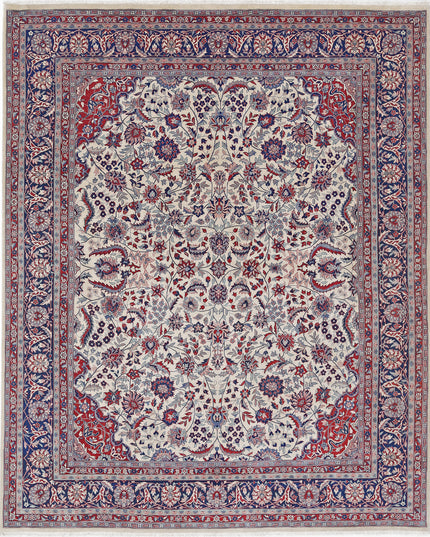 Heritage 8' 1" X 9' 11" Hand Knotted Wool Rug 8' 1" X 9' 11" (246 X 302) / Ivory / Wool