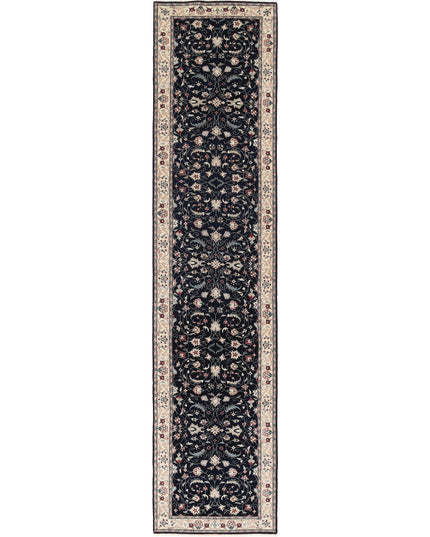 Heritage 2' 6" X 11' 10" Hand Knotted Wool Rug 2' 6" X 11' 10" (76 X 361) / Black / Wool