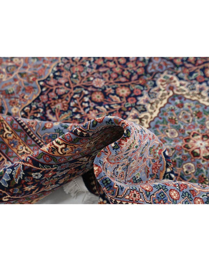 Heritage 6' 10" X 6' 10" Hand Knotted Wool Rug 6' 10" X 6' 10" (208 X 208) / Blue / Wool