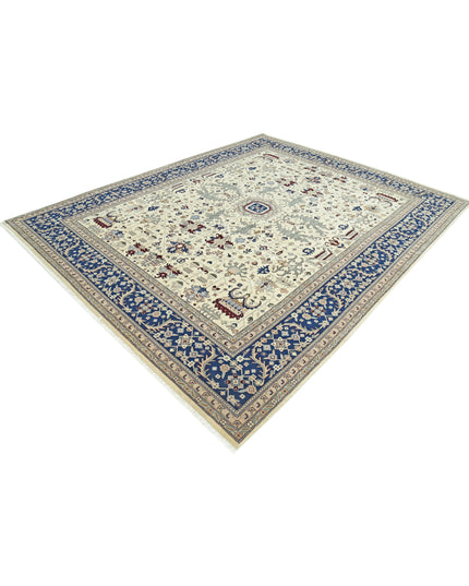 Heritage 8' 9" X 9' 11" Hand Knotted Wool Rug 8' 9" X 9' 11" (267 X 302) / Ivory / Wool